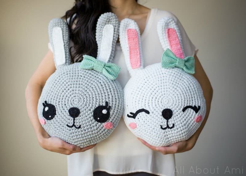 Amigurumi Bunny Pillow by All About Ami