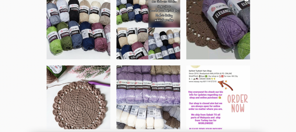 6 best instagram shop to buy yarn in malaysia